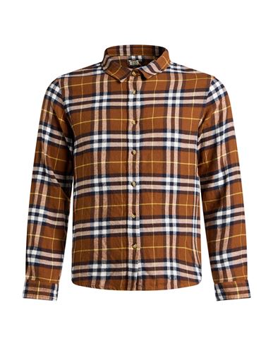 Man Shirt Light brown Size M Cotton