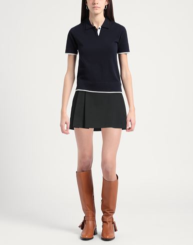 Woman Mini skirt Black Size 6 Cotton, Polyurethane