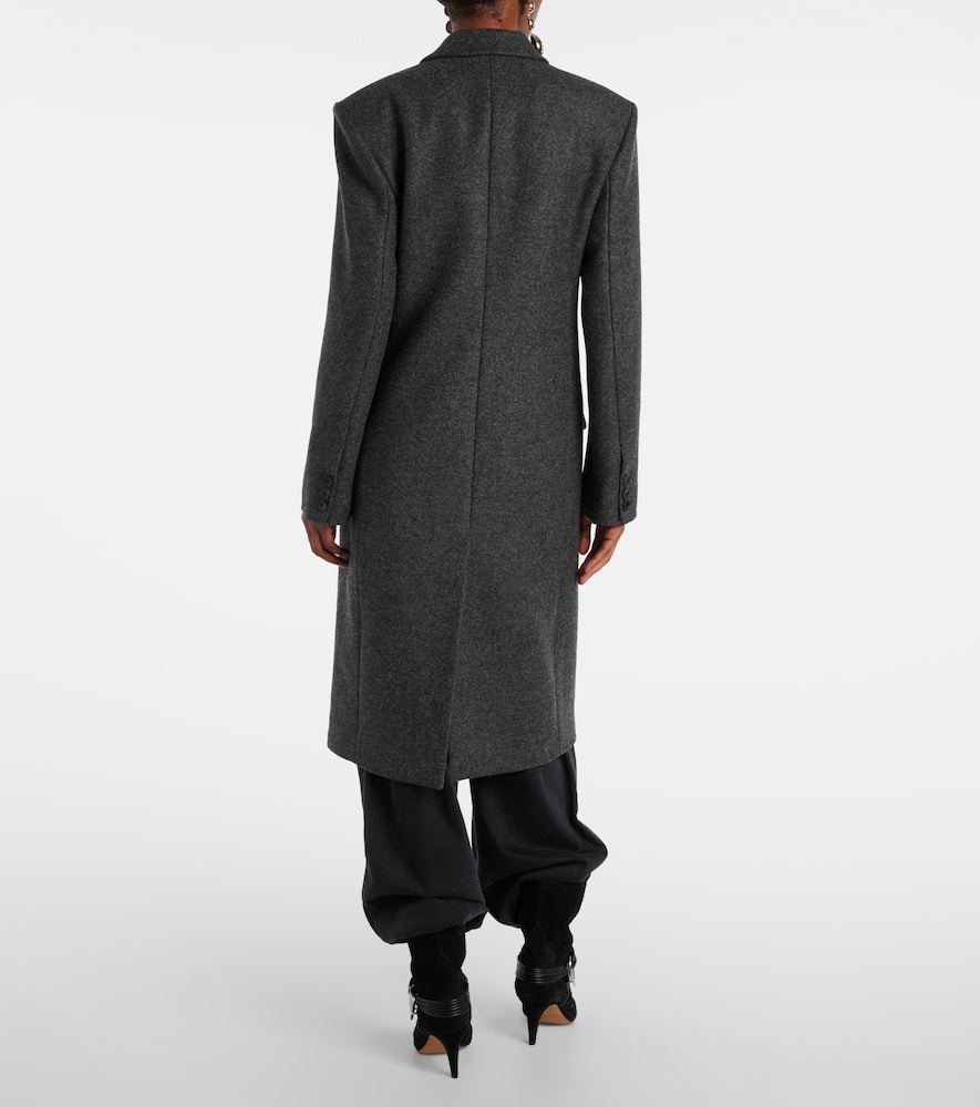 Irene double-breasted virgin wool coat