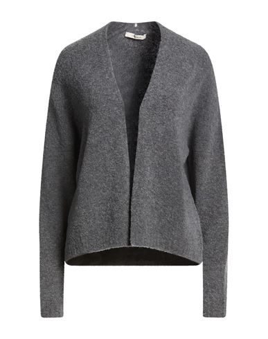 Malìparmi Woman Cardigan Grey Size L/XL Wool, Polyamide, Elastane