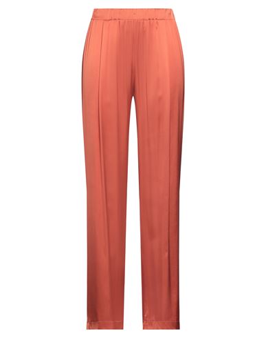 Woman Pants Rust Size 8 Viscose, Elastane