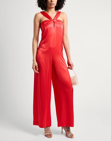 Woman Jumpsuit Coral Size 4 Viscose