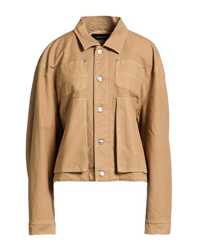 Icon Woman Jacket Khaki Size 4 Cotton