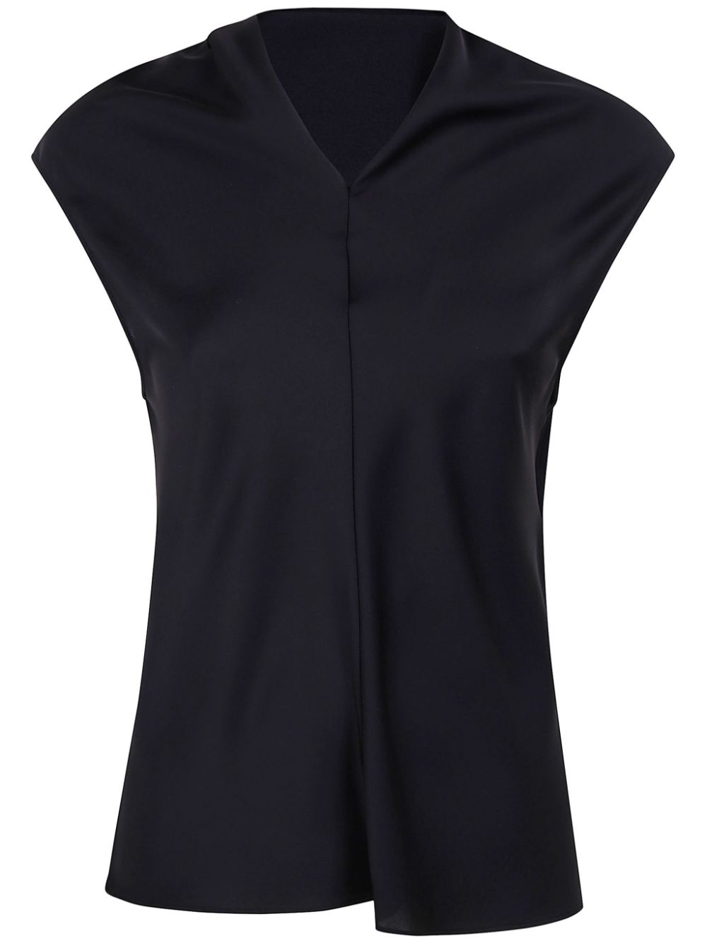 Zip neck blouse - Black