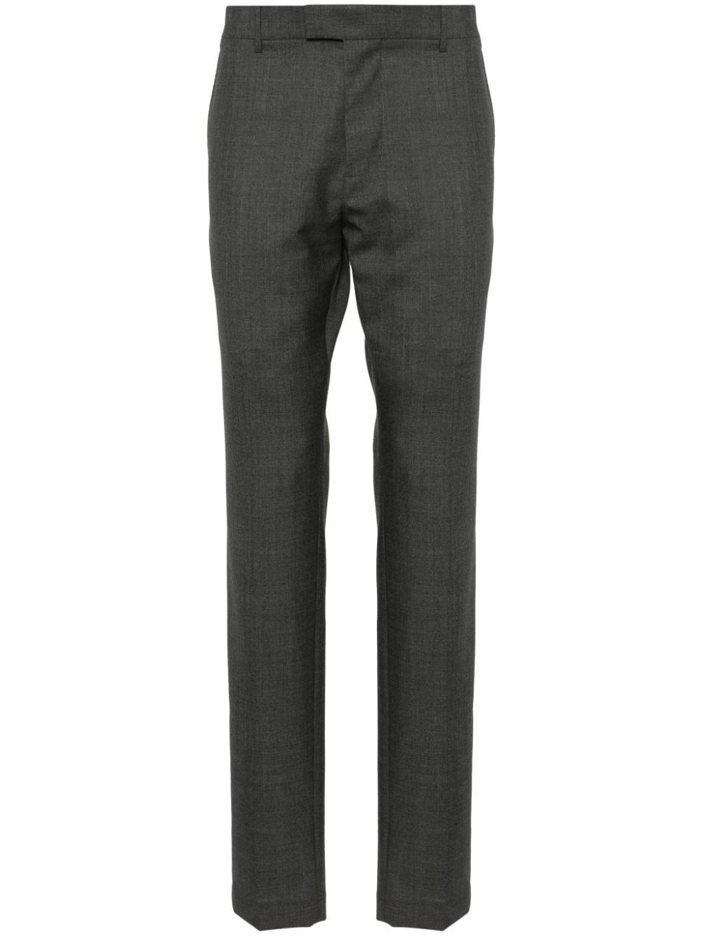 Tailored virgin wool trousers - 055 HEATHER GREY