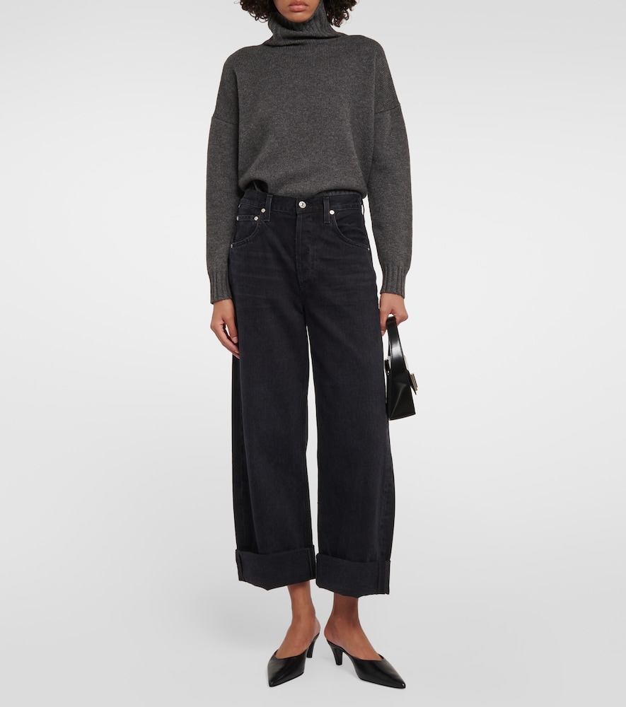 Ayla high-rise wide-leg jeans