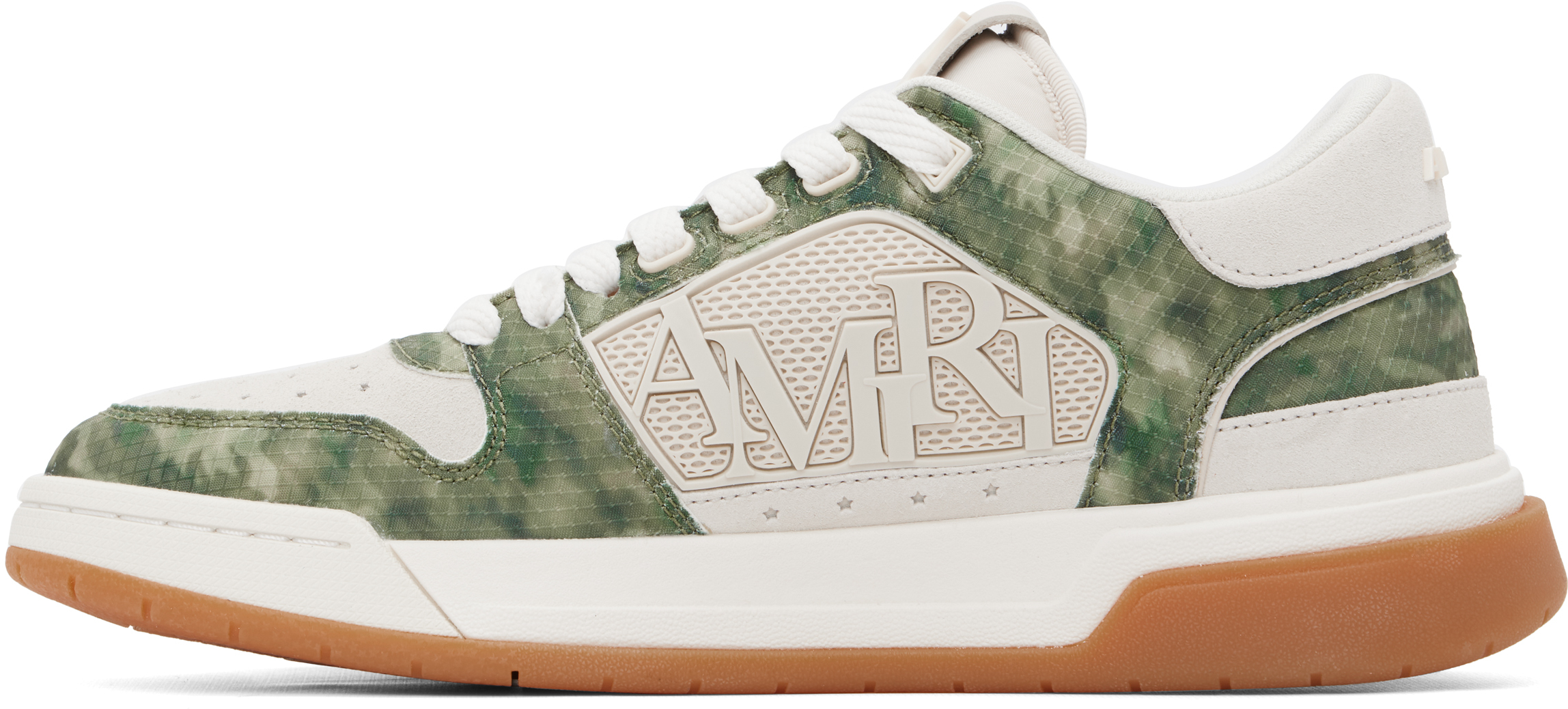 Beige & Khaki Camo Classic Low Sneakers