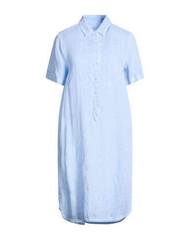 Woman Midi dress Light blue Size 6 Linen