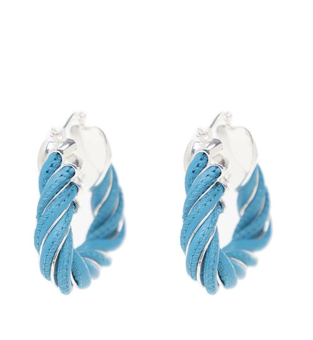 Twist Triangle Earrings