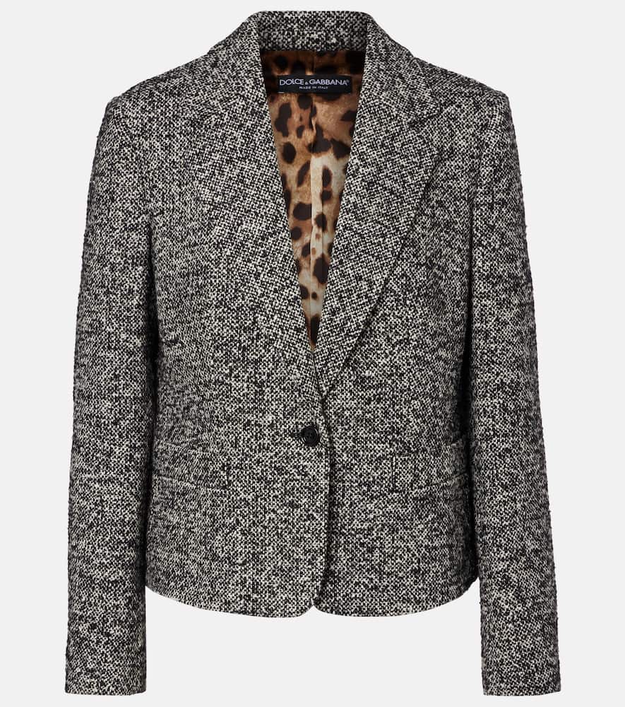 Wool, silk, and alpaca-blend jacket