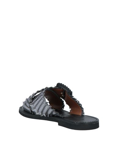 Woman Sandals Silver Size 6 Textile fibers