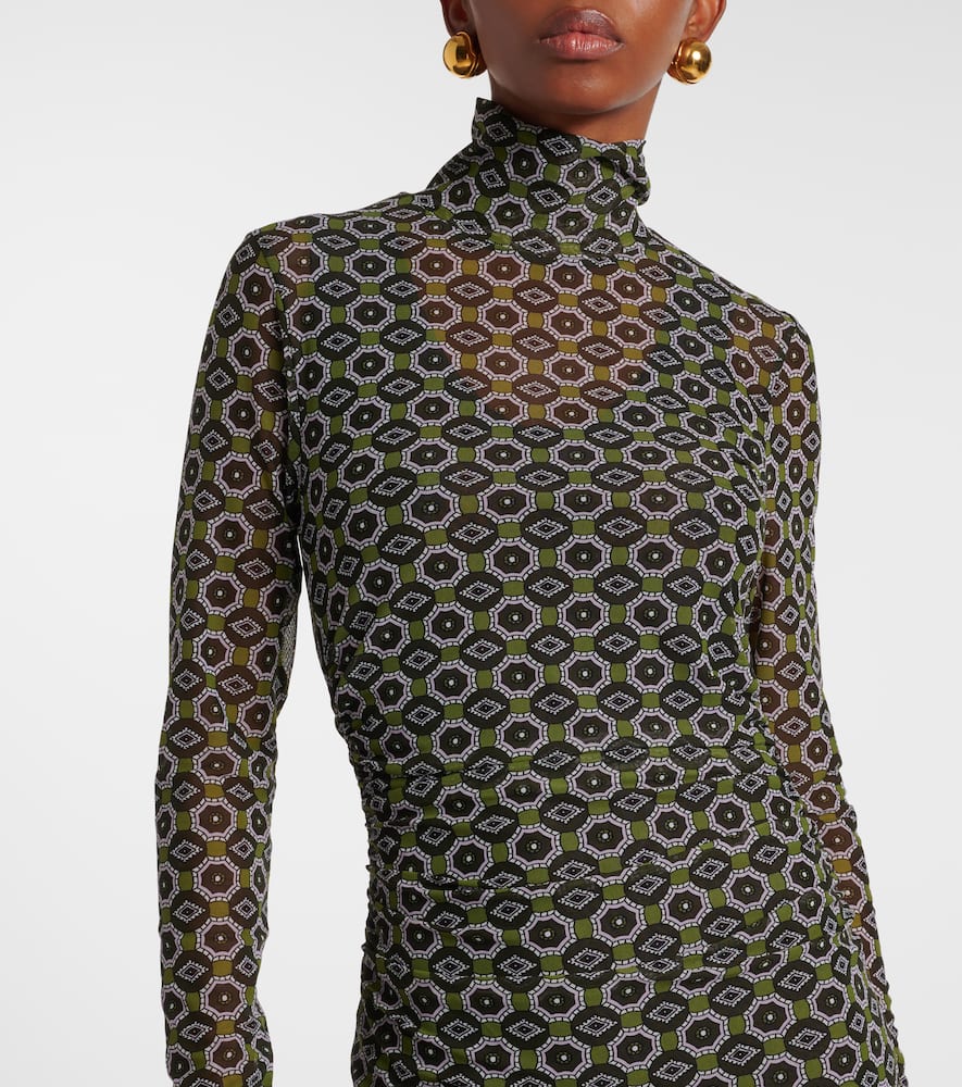 Printed midi dress