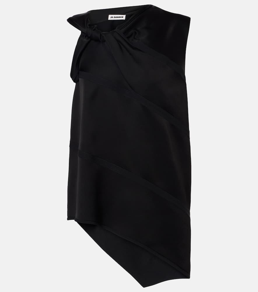 Asymmetric satin top
