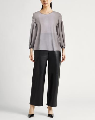 Annarita N Woman Top Khaki Size M Polyester