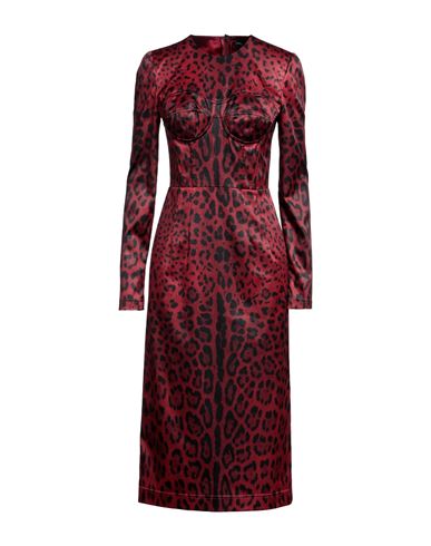 Woman Midi dress Burgundy