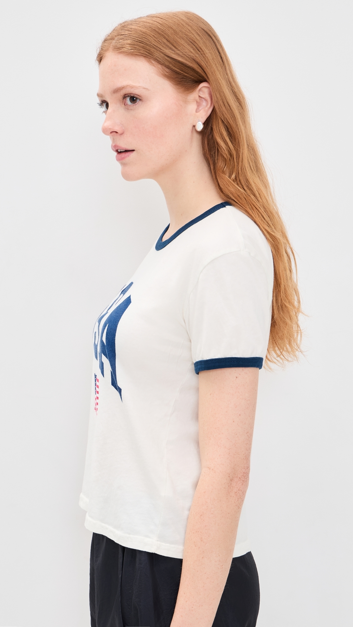 USA Flag Cotton Tee Awh/Nav