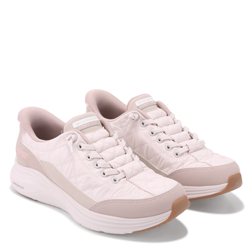 Women's Slip-Ins Contour Foam Cozy Fit Sneakers (Natural/Taupe)