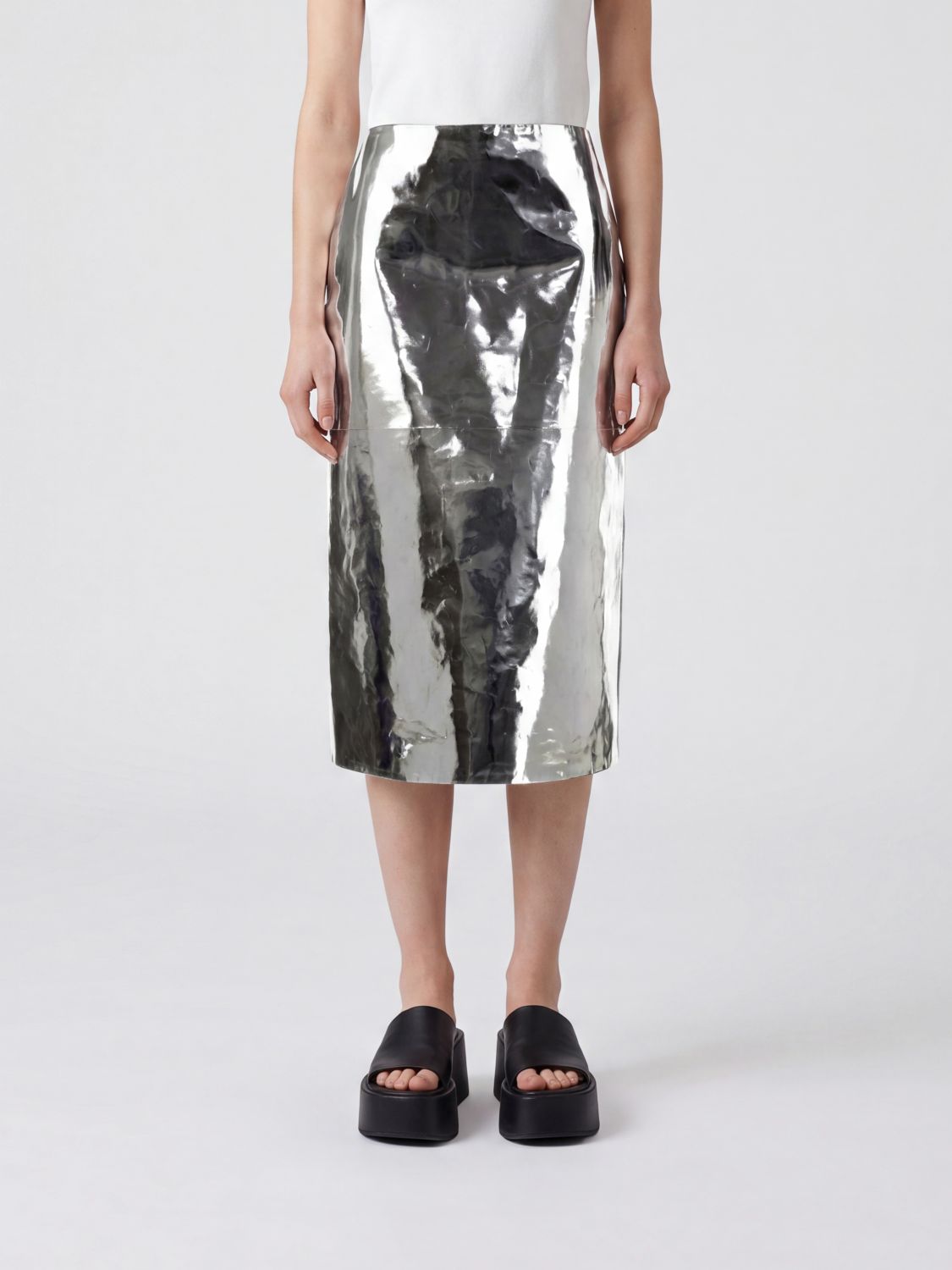 Skirt Woman color Silver