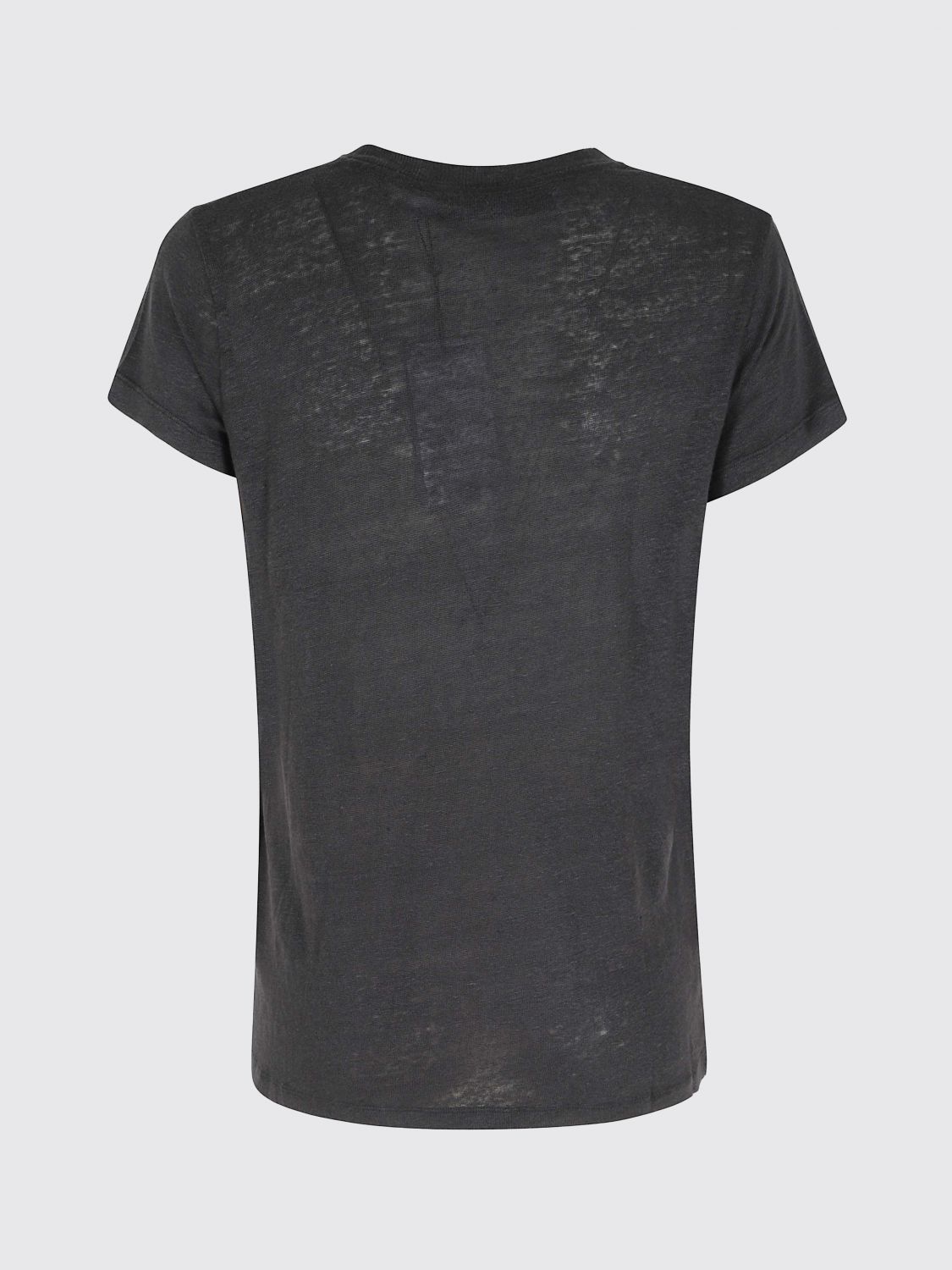 V-neck short-sleeve T-shirt - Black