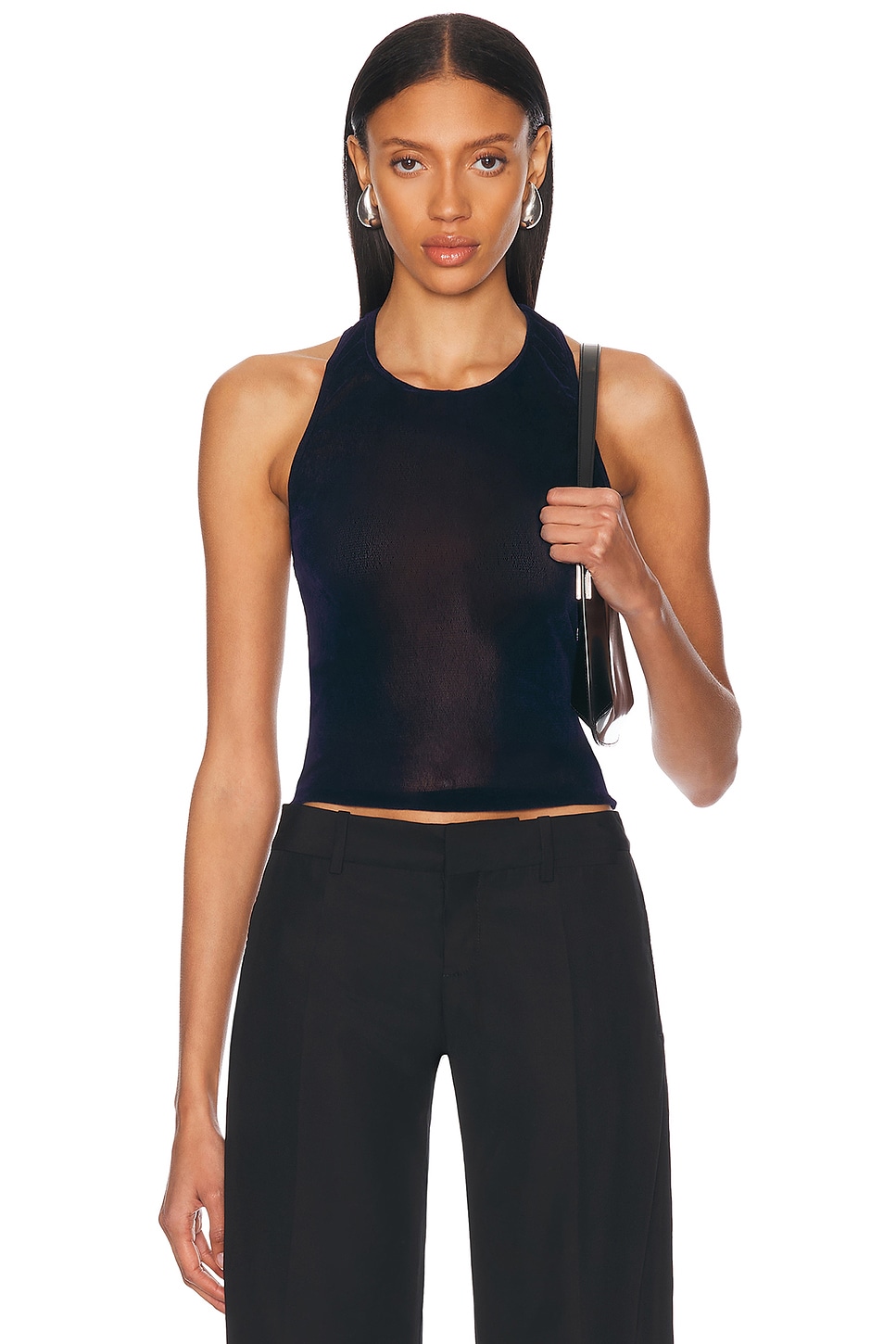 PRISCAVera Racerback Tank Top in Navy - Navy.  XS also in L