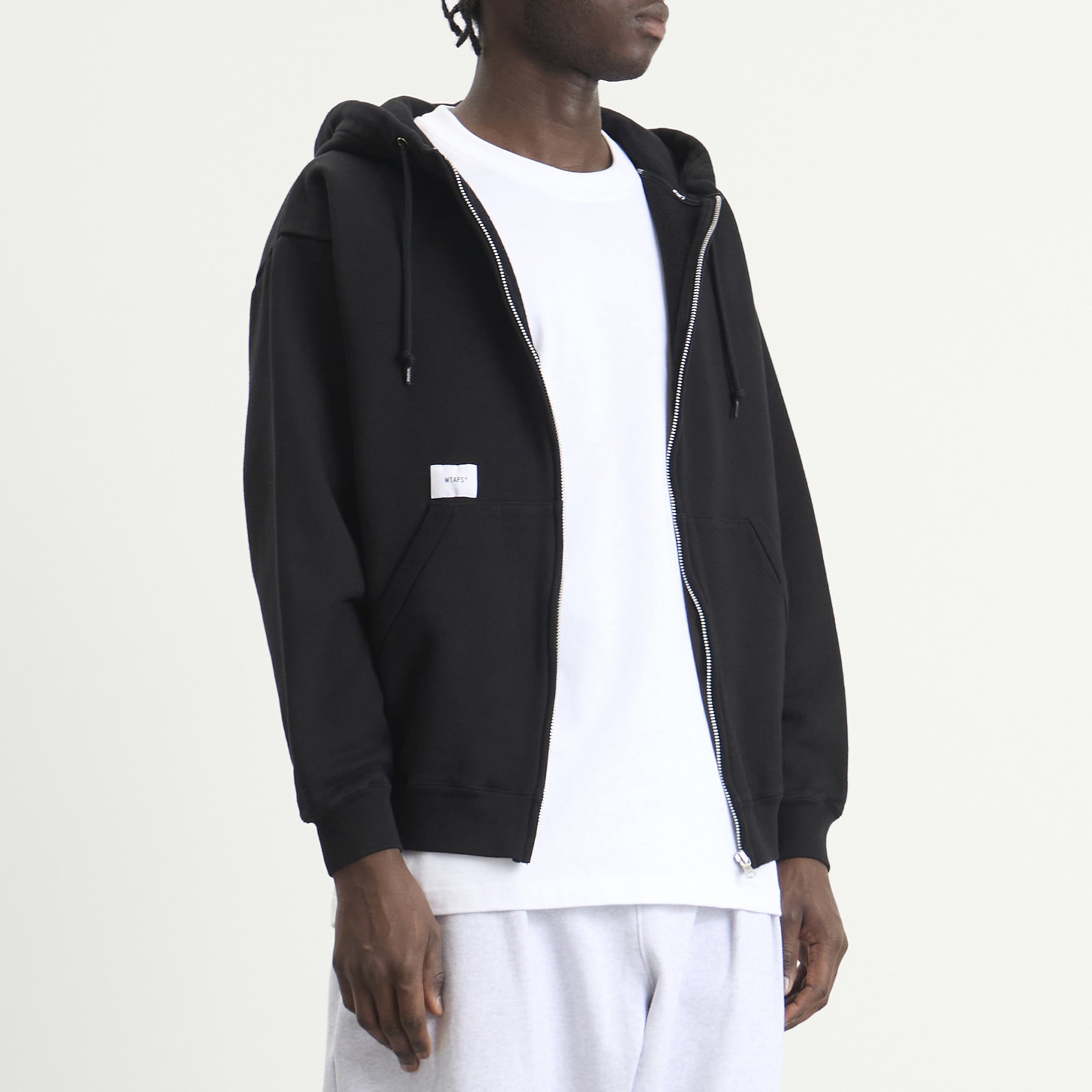 Men's Throwdy Zip Hoody in Black