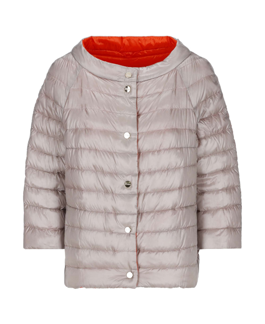 Cropped sleeves puffer jacket