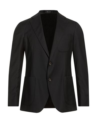 Man Blazer Black Size 36 Wool