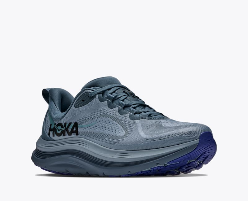 HOKA Men's Kawana 3 Shoes in Faded Navy/Electric Aqua
