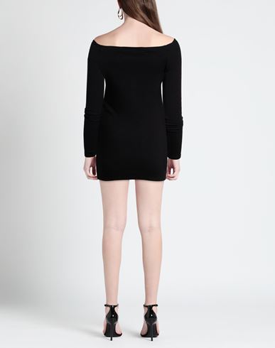 Woman Mini dress Black Size M Polyester, Rayon, Elastane