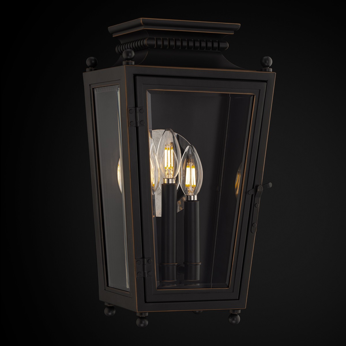Oil Rubbed Bronze Outdoor Wall Mount from the Milton Collection