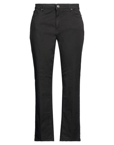 Woman Pants Black Size 30 Cotton, Elastane