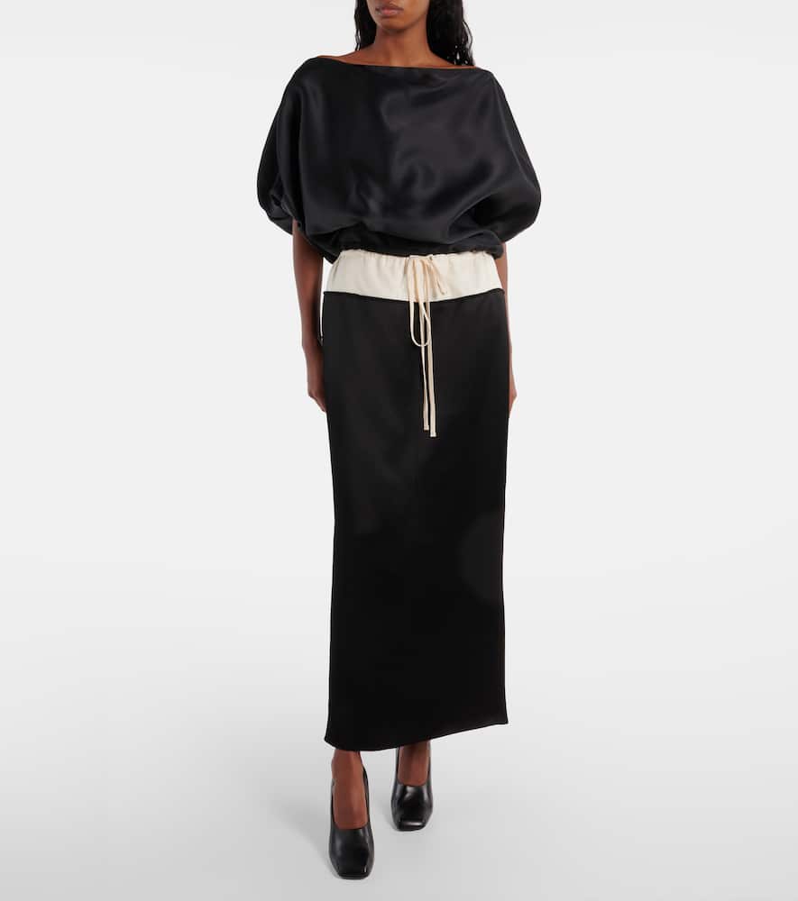 Chet satin maxi skirt