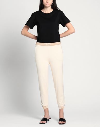 Woman Pants Cream Size 8 Viscose, Polyamide