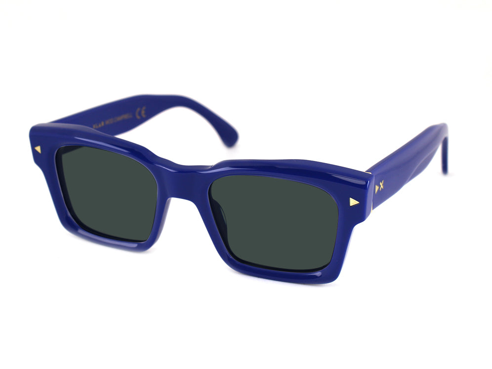 XLAB Unisex Campbell Sonnenbrillen Acetat Orange undurchsichtig Braun Quadratisch Polarisiert