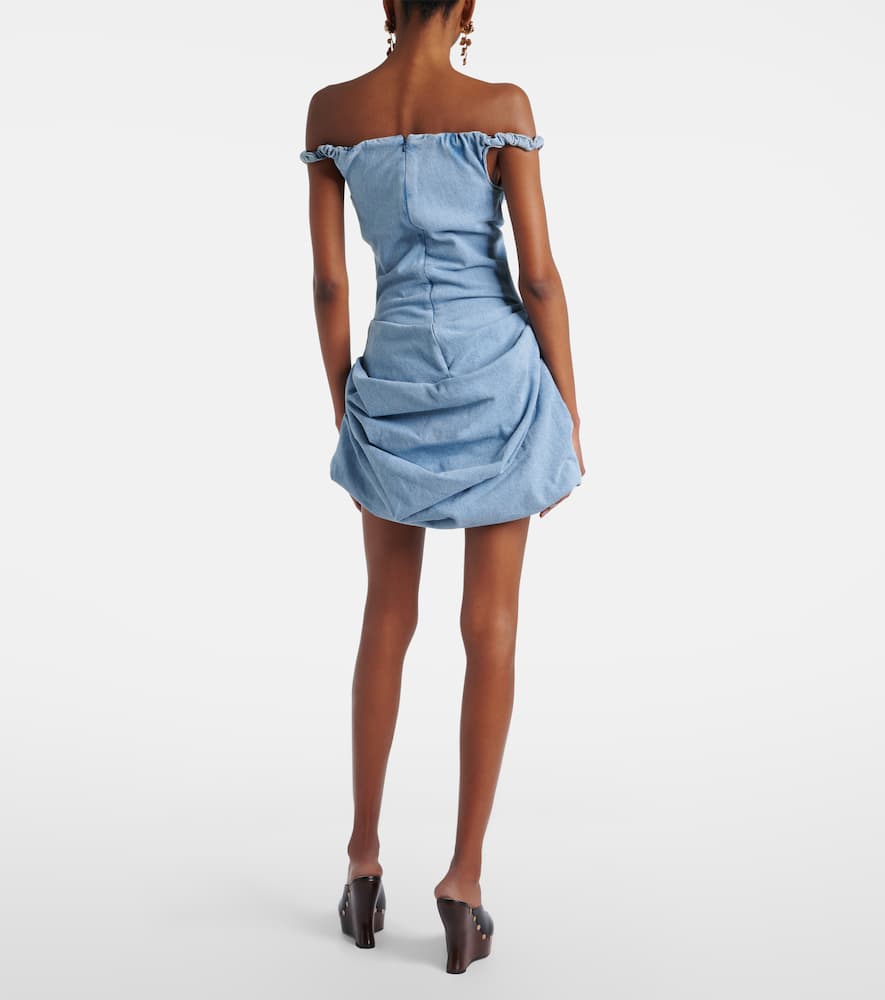 Denim midi dress