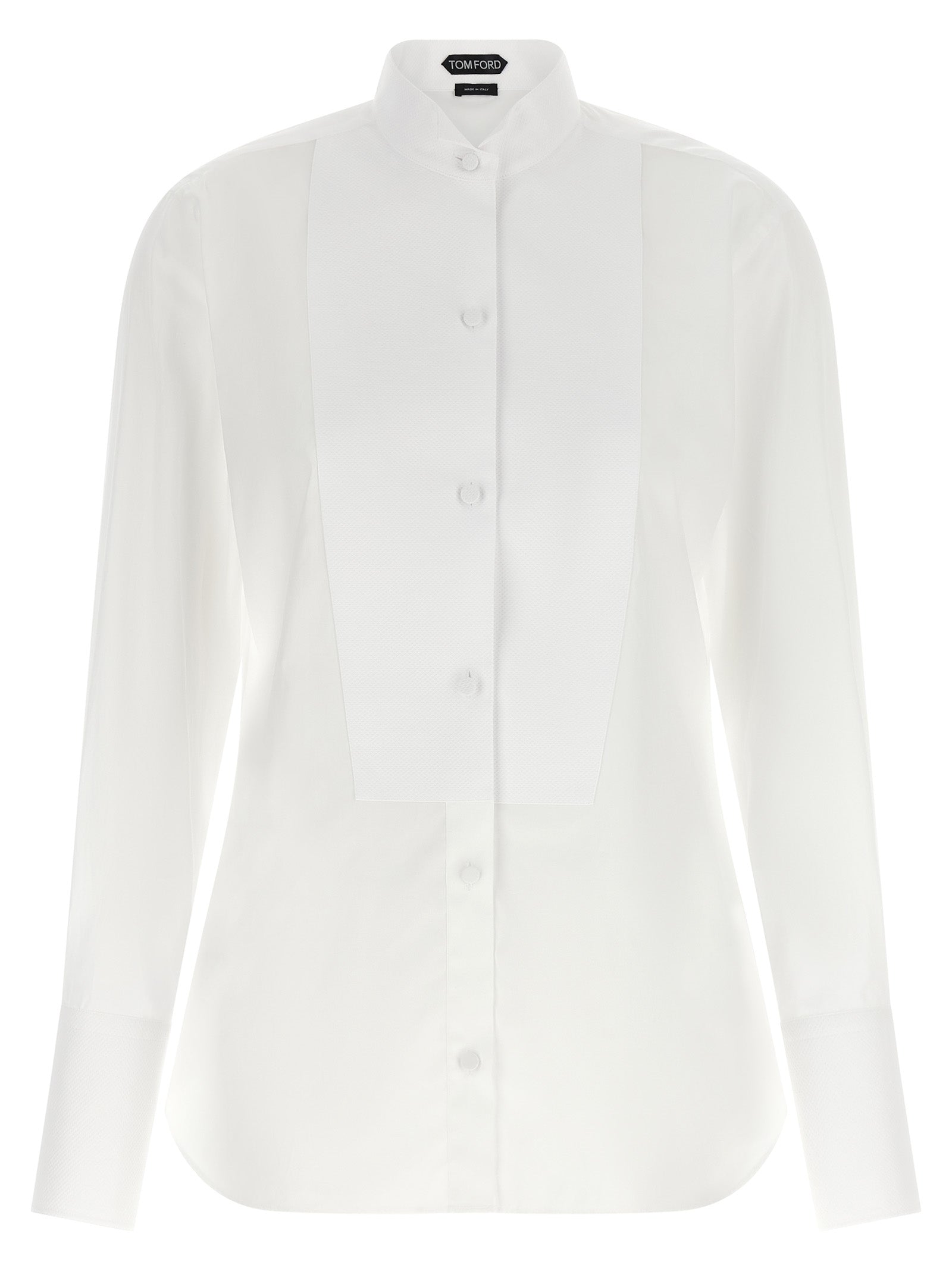 Cotton Tuxedo Shirt — White