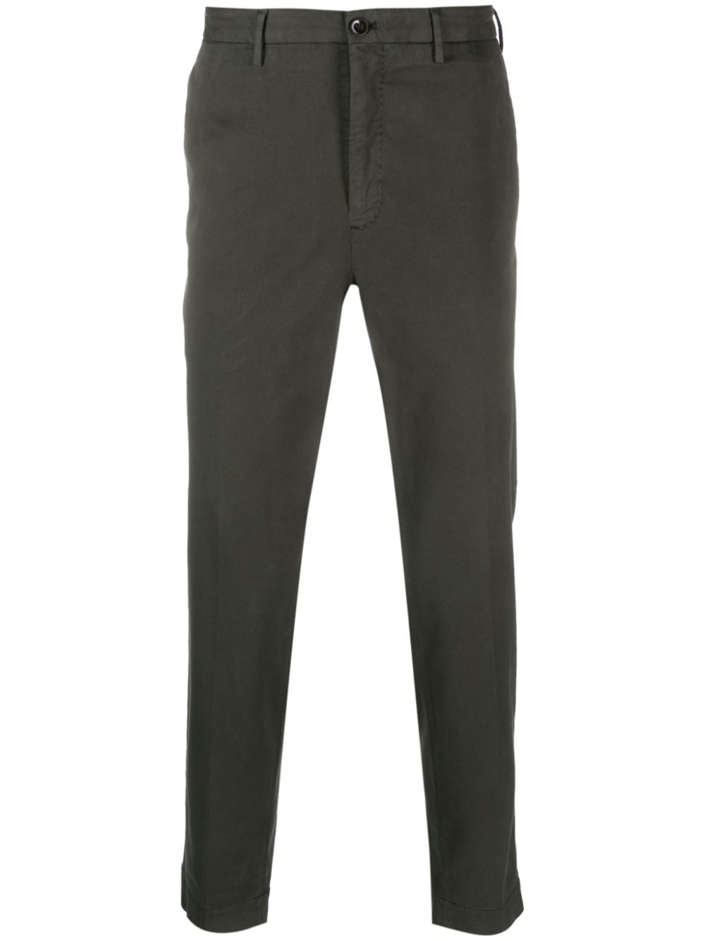 Low-rise straight-leg trousers - Neutrals