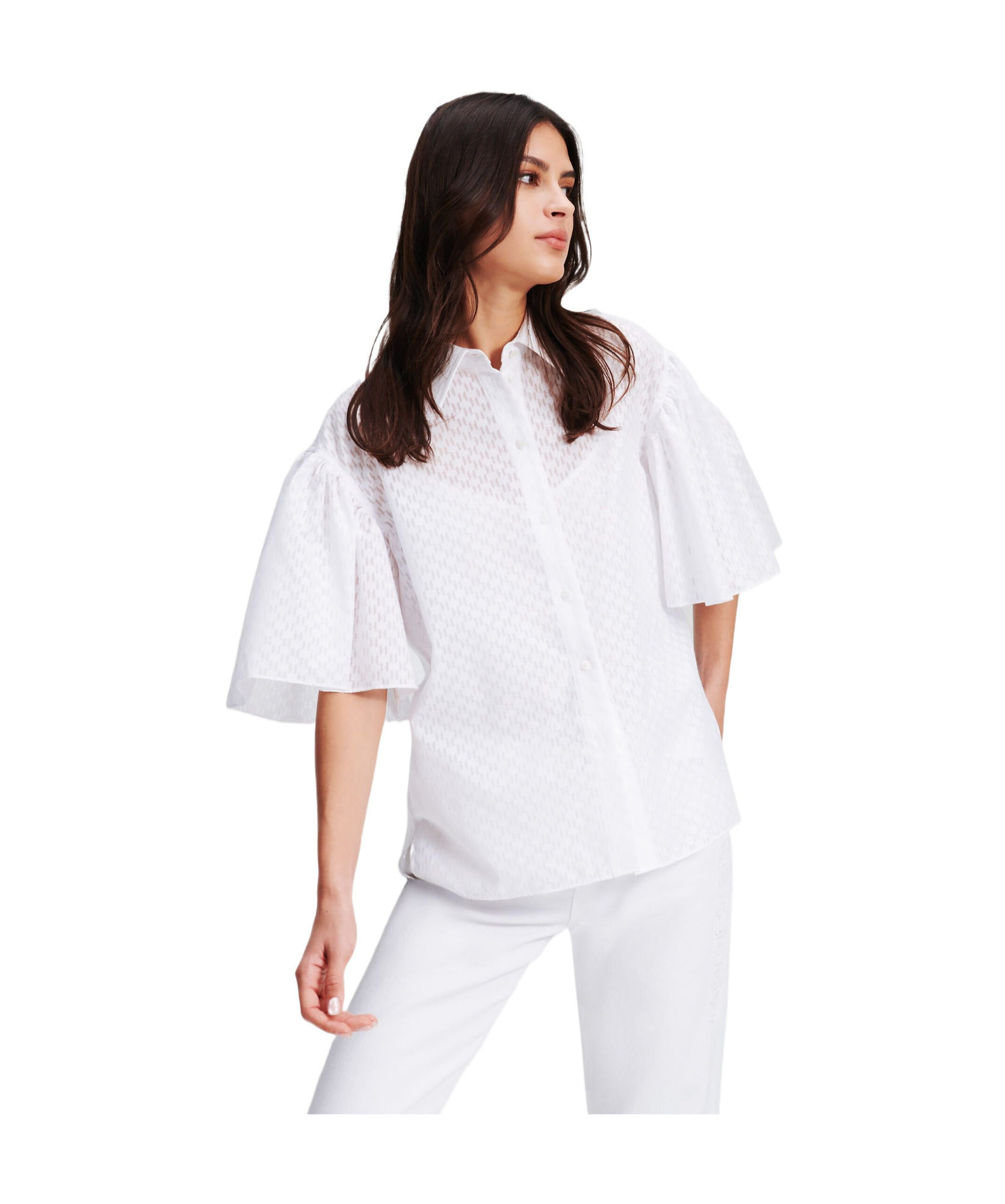 Letter pattern shirt
