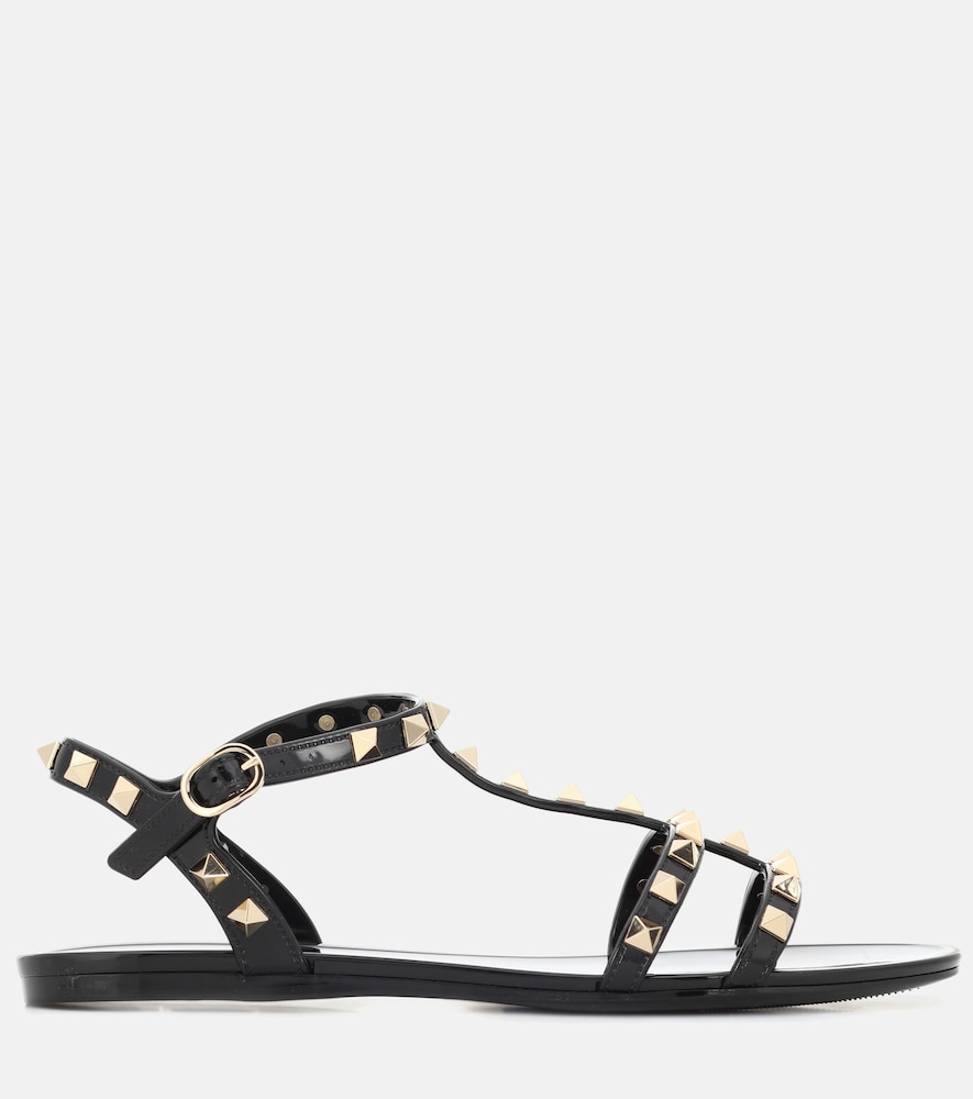 Rockstud jelly sandals