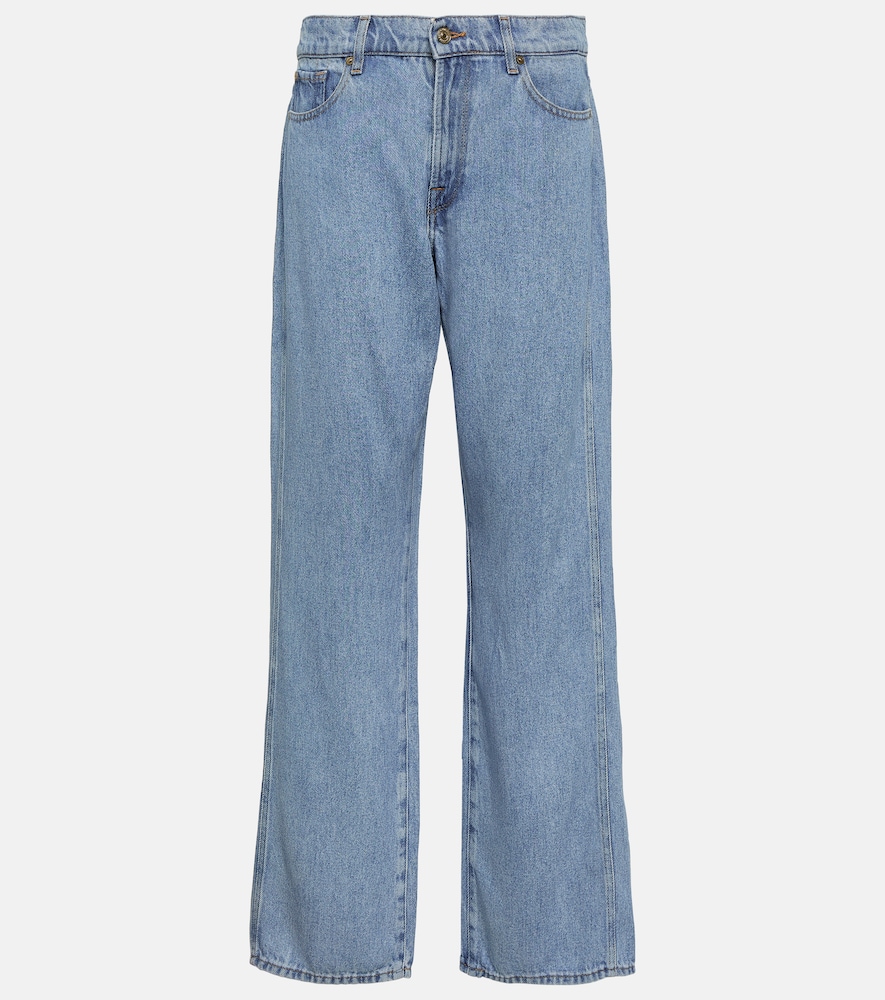 Tess high-rise straight jeans
