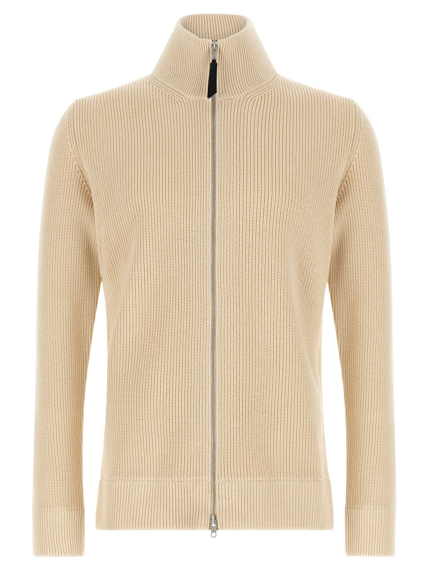 Maison Margiela - cardigan high collar long sleeves ribbed