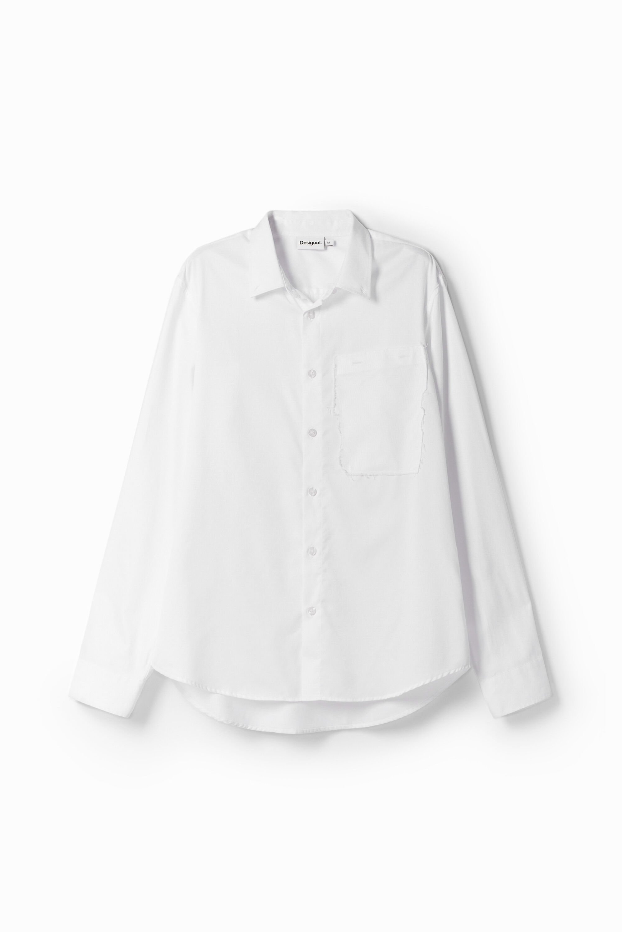 Patchwork poplin shirt