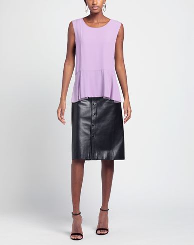 Woman Top Mauve Size 6 Acetate, Silk