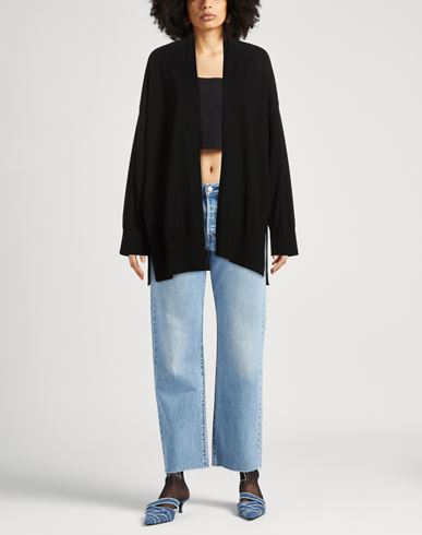 Woman Cardigan Black Size 10 Merino Wool