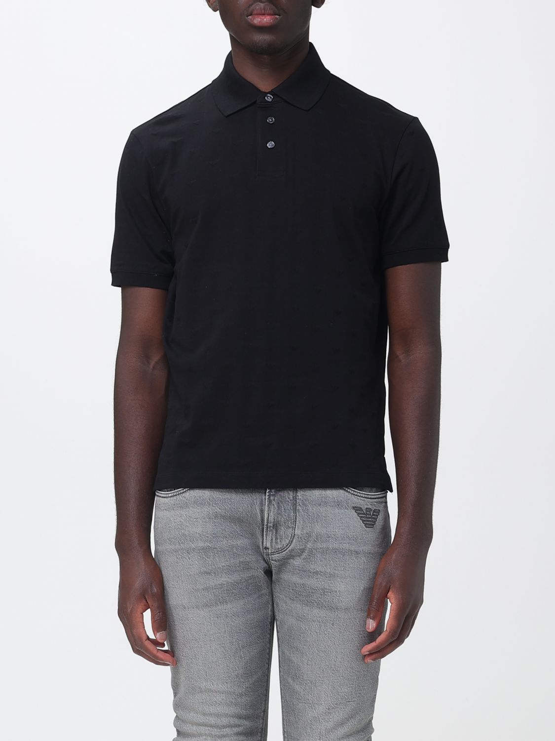 Polo Shirt Men color Black