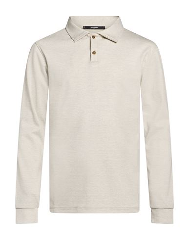 Man Polo shirt Beige Size XL Viscose, Polyester, Elastane
