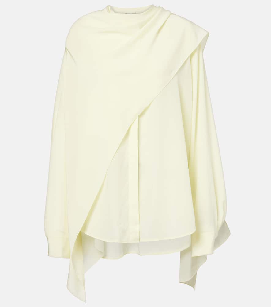 Kiki draped silk blouse