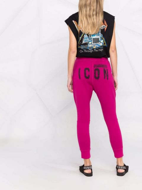 Icon-print track pants