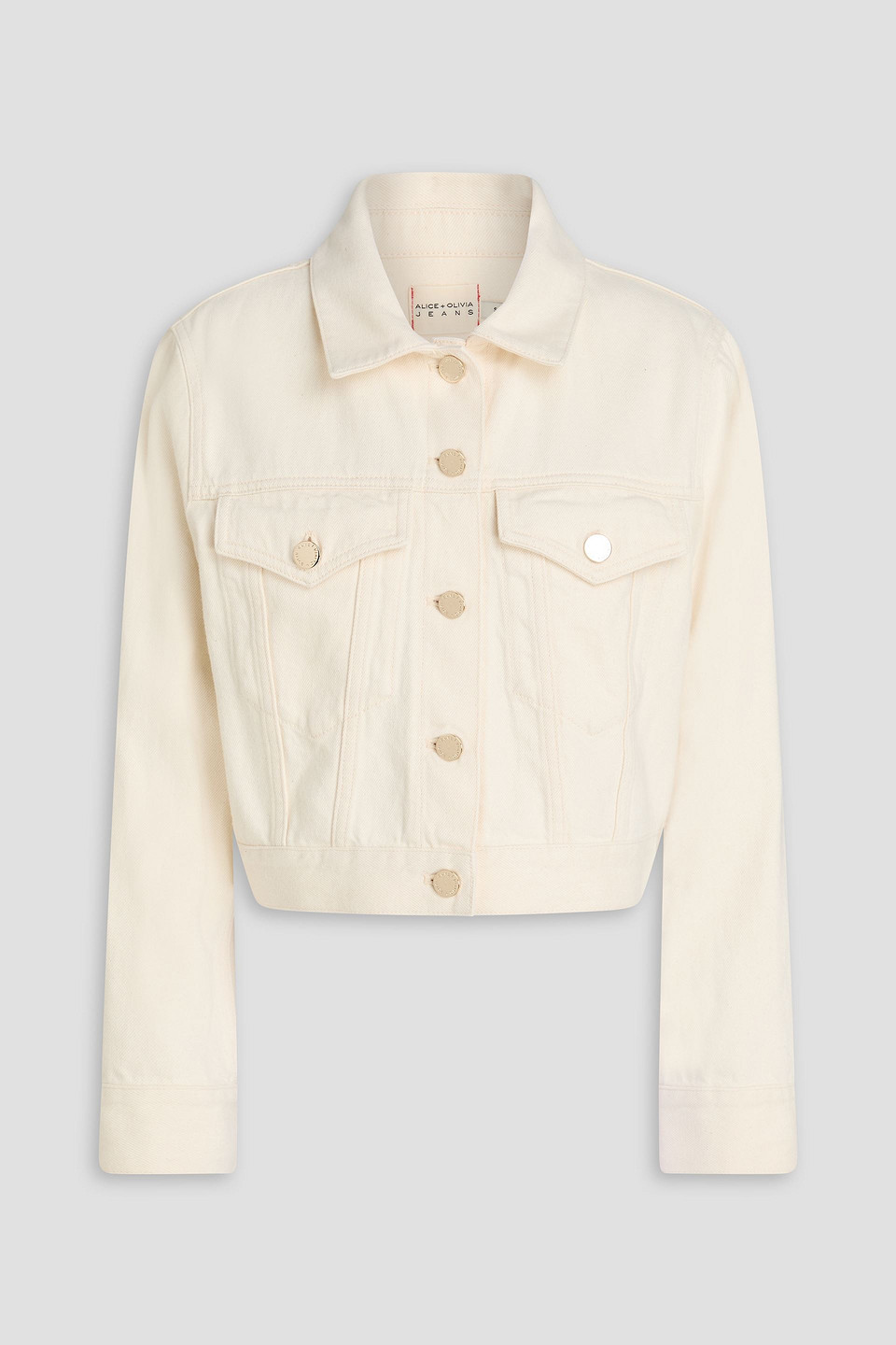 Alice Olivia - Chloe denim jacket - White - XS