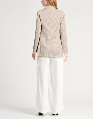 Woman Blazer Light brown Size 4 Cotton, Elastane